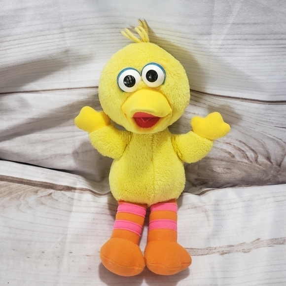 Vintage 1995 Sesame Street Big Bird Plush 9 Inch Stuffed Animal Tyco Jim Henson - Picture 1 of 7